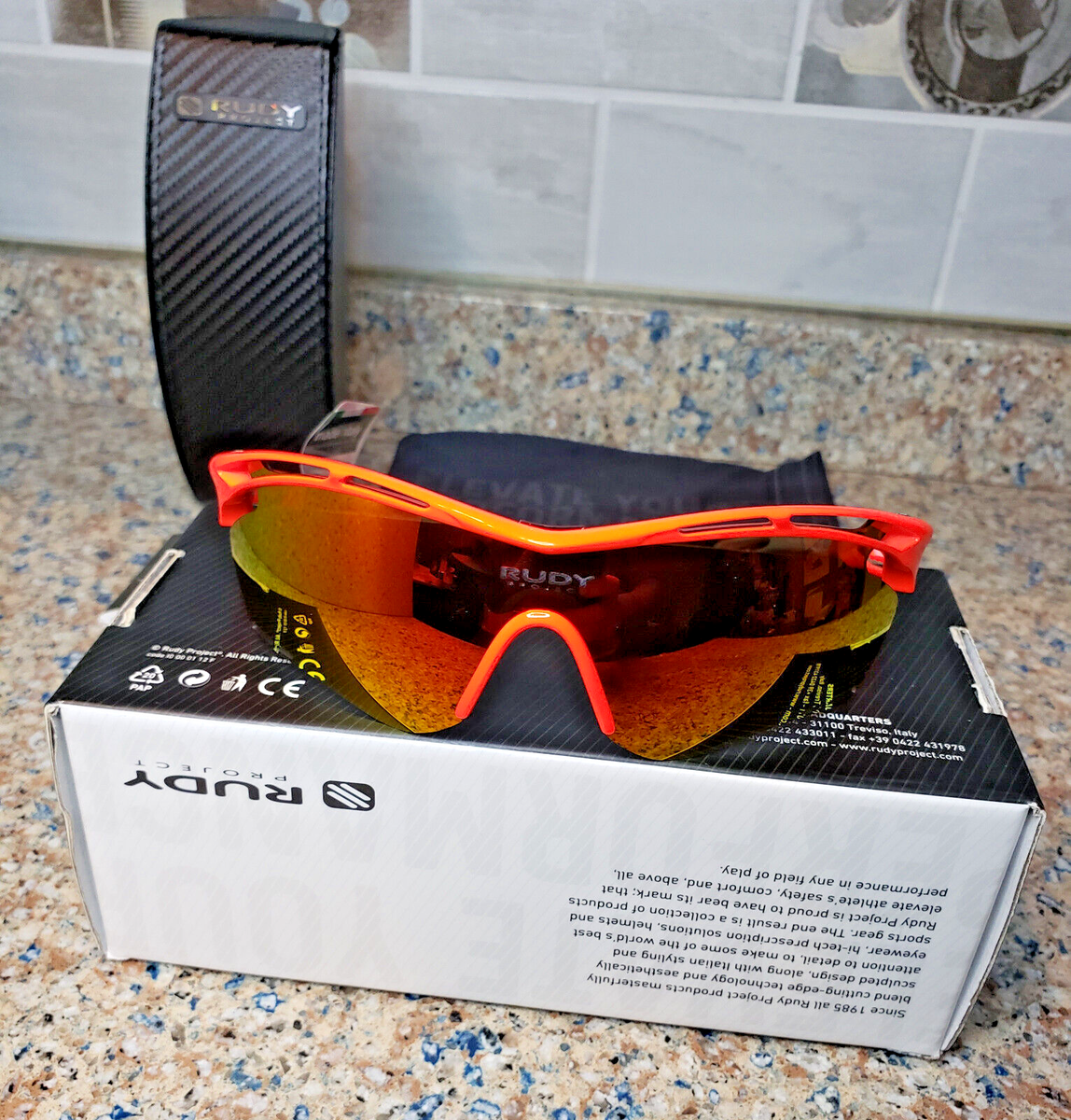 NEW MSRP $350 RUDY PROJECT TRALYX MULTI LS ORANGE RED FLUO NEW MSRP $350 RUDY PROJECT TRALYX MULTI LS ORANGE RED FLUO