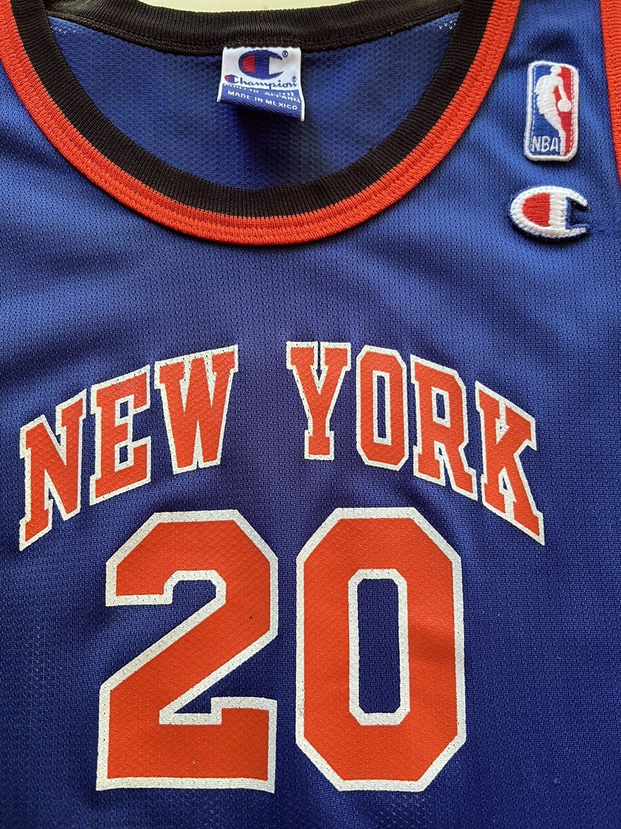 Vintage ALLAN HOUSTON #20 New York NY Knicks Champion Jersey Vintage ALLAN HOUSTON #20 New York NY Knicks Champion Jersey