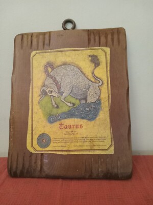 Gemini Print On Wooden Plack