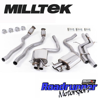 Milltek Audi RS5 B8 Auspuff Ab-Kat-Anlage RACE Non Res US-Spezifikation *LAUT* SSXAU335