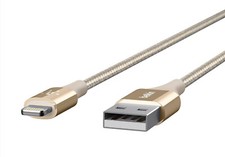 Image of Belkin Lightning Charge Sync DuraTek Cable for iPhone 14,13,12 Pro Max iPad 1.2m