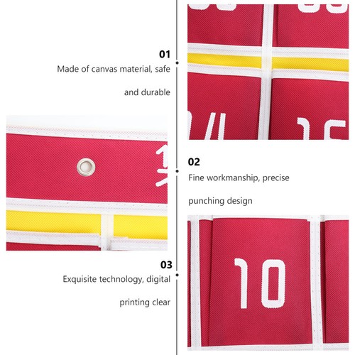 3 Sets Wall Storage Bag Cell Phone Classroom Pouch Calculator Holder Student - 第 2/12 張圖片