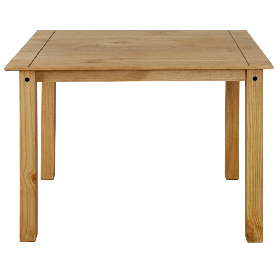 Corona Dining Table Set 4 Seater Solid Mexican Pine Wood Table With 4 Chairs - Image 4 of 4