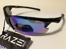 RAZE Eyewear Sunglasses Peak black mirrored lens smoke 12124