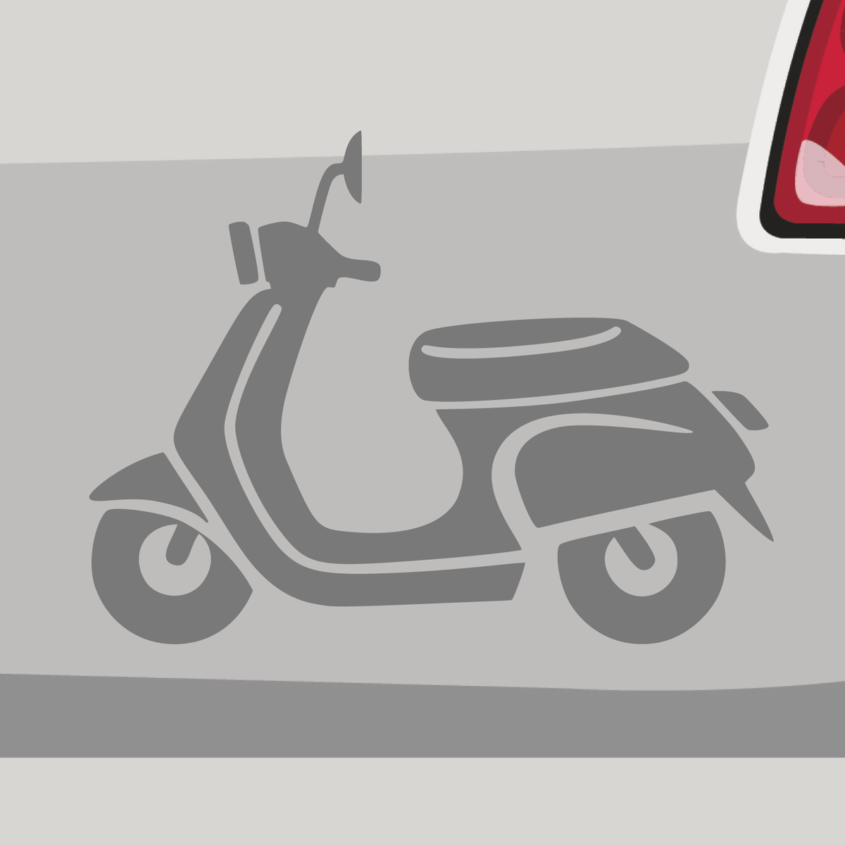 Autoaufkleber - Roller Silhouette Mofa 50ccm - Stic Produktbild-Vorschau 4