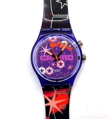 Swatch Loomi Watch POT LUCK GN901 ~ NOT WORKING SOLD AS-IS PARTS OR REPAIR