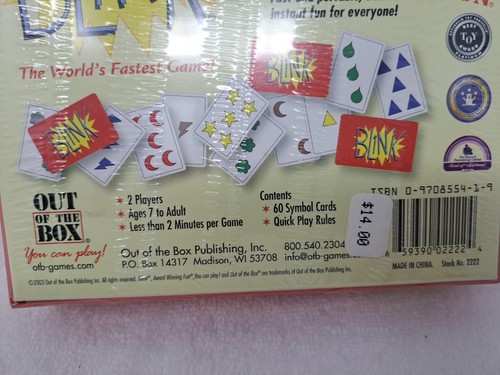 CLASSIC BLINK - The World's Fastest Game Card Game By Out Of The Box NEW - Picture 4 of 4