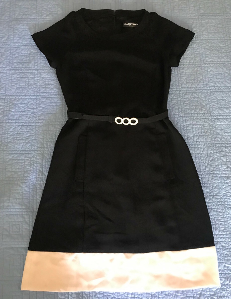 Ellen Tracy Black Dress Size 2P