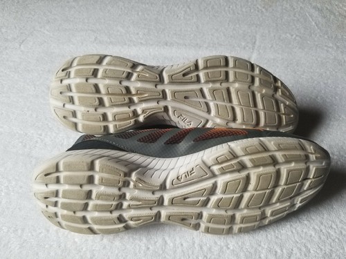 FILA Women Grey Orange Black Size 7 Sneaker Running Athletic Shoes 3RM00003-054 - Picture 5 of 7