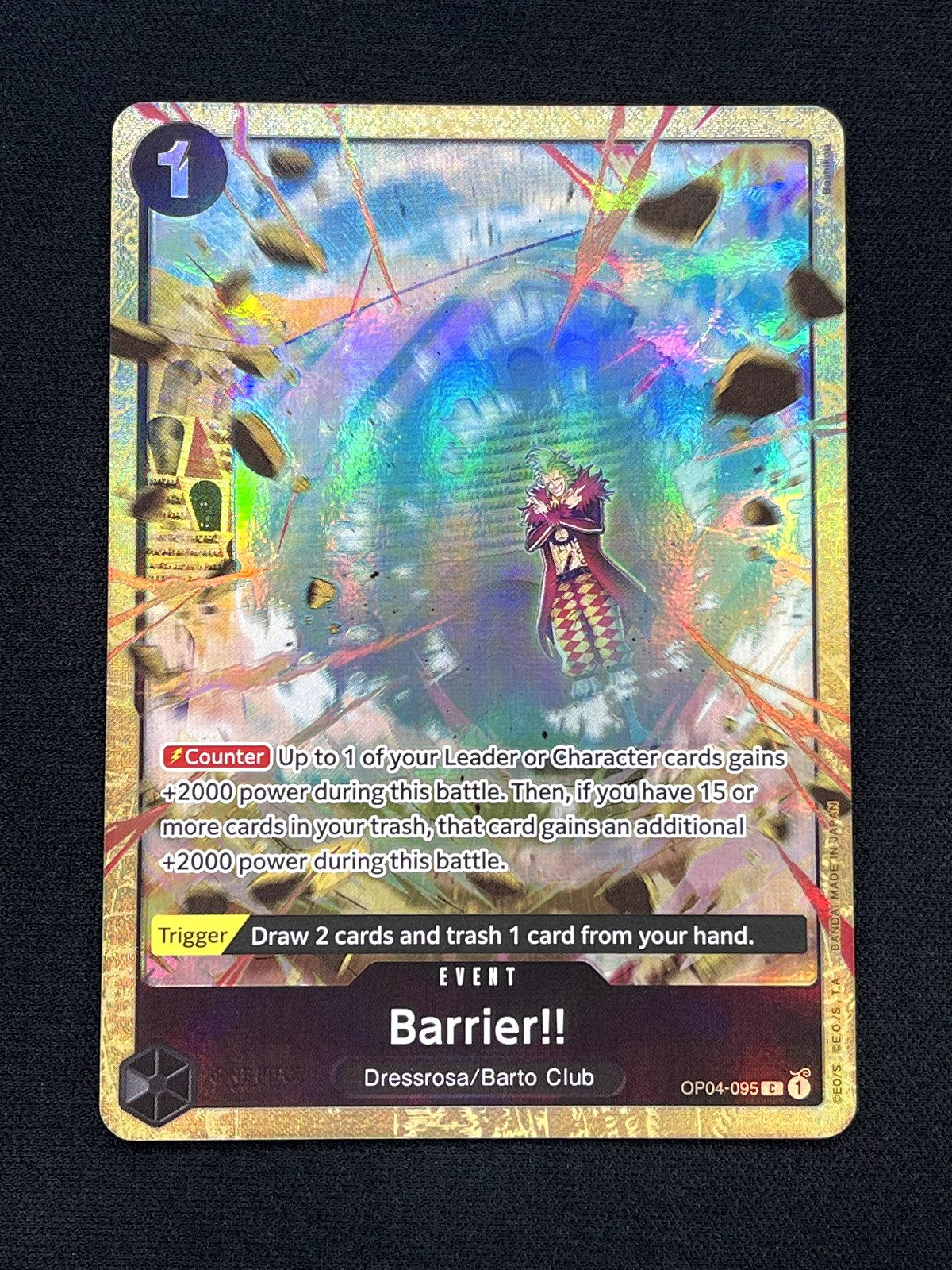 One Piece Card Game Barrier! OP04-095 Premium Collection Best Selection Vol 2
