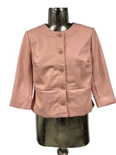 Justfab Jacket Size Medium 12 Soft Peach Womens Short Coat New Eu40 Rrp £50*