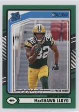 2024 Panini Donruss Rated Rookie Green Press Proof Marshawn Lloyd #374 0h1