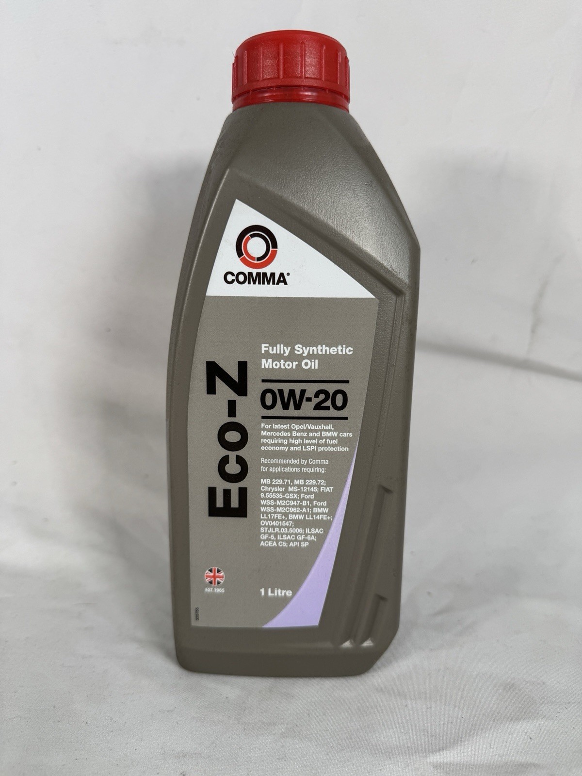 Comma Eco-Z 0W-20 1 Litre Fully Synthetic Motor Oil - ECOZ1L