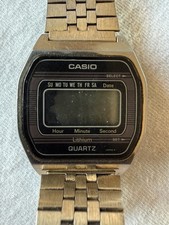 Vintage Casio 155/B815G Japan LCD Digital Watch For Parts/Repair Untested 