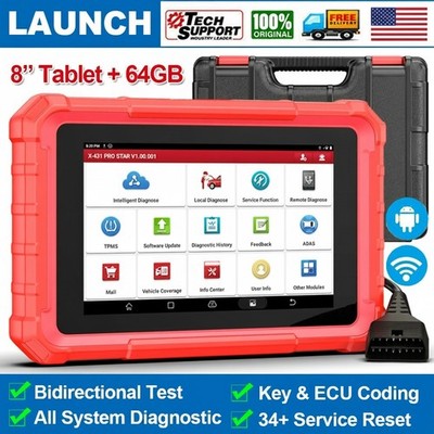 LAUNCH X431 Pro Star Elite Bidirectional CANFD DOIP OBD2 Scanner Full ECU Coding