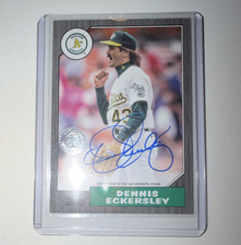 2022 Topps 1987 Autograph Dennis Eckersley Black /199 Athletics #87BA-DE