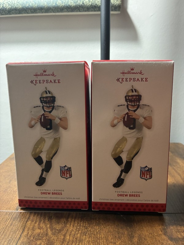 Drew Brees 19th in Football Legends Series Hallmark Keepsake Ornament NFL 2013x2