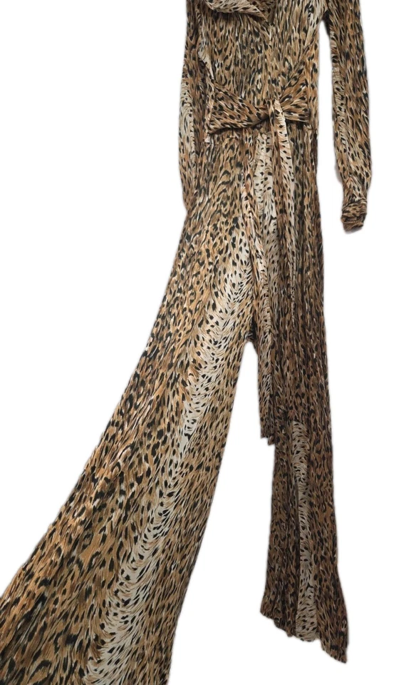 Mono para mujer Fifth Avenue Robes mediano vintage años 70 estampado de leopardo maxi... Foto 4 de 4
