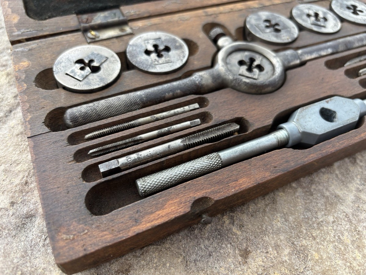 Vintage Little Giant Tap and Die Set A1 Greenfield Mass Wells