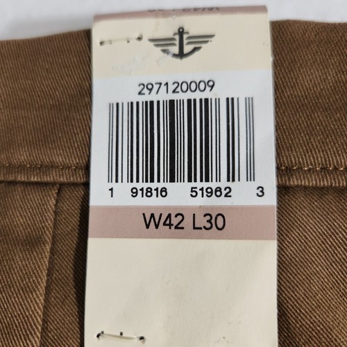 NWT Men’s Dockers Straight Fit Flat Front Dress Pants Khaki Size W42 L30 - Picture 8 of 10