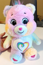 Care Bears Unlock The Magic Rainbow Heart Togetherness Bear 2021 Plush CLEAN