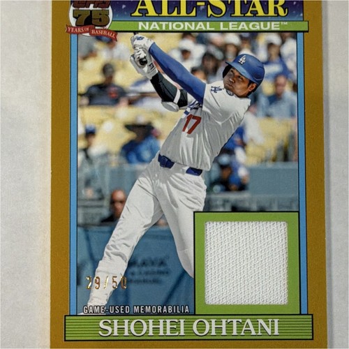Topps 2026 1991 All-Star Relics Gold Shohei Ohtani 91ASR-SO /50