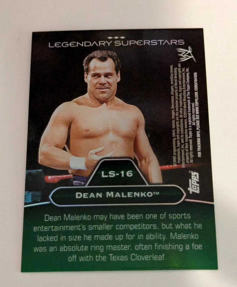 2010 Topps Platinum WWE Legendary Superstars Green LS-16 Daniel Bryan Malenko - Image 2 of 2