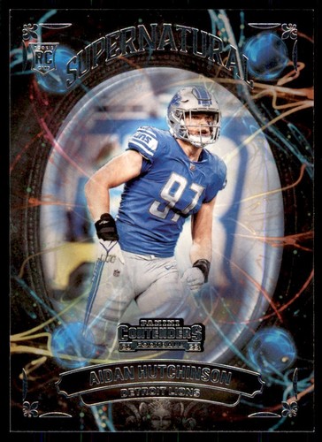 Aidan Hutchinson #SN-AHU 2022 Panini Contenders Supernatural card