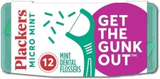 New  Travel Size Dental Flossers with Mint Flavor, 12 Count for On-the-Go Care