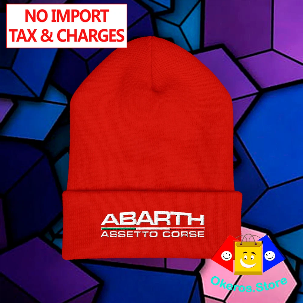 Abarth Assetto Corse Racing Adult Winter Red Classic Beanie Hat