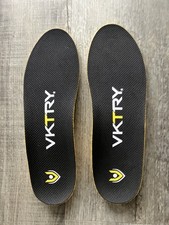 VKTRY Gold Carbon Fiber Performance Insoles for non-cleated shoes Mens 11.5-12