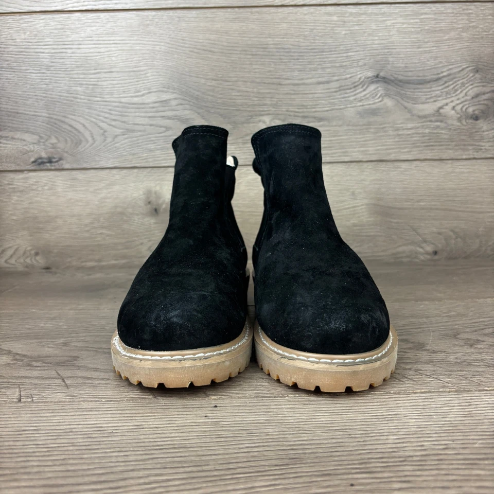 UGG Chelsea Botines Para Mujer 6.5 EU 37 Negro Gamuza Cuero Suela Botines Foto 3 de 4