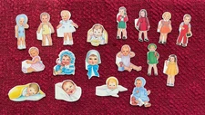Vintage 1980's Merrimack Die Cut Victorian Style Gift Tag children Set of 18
