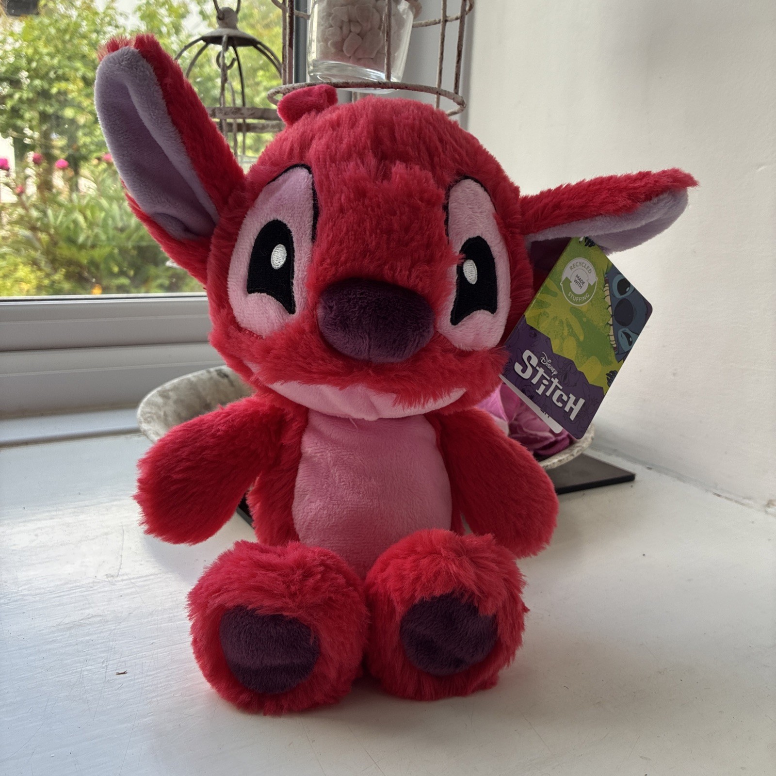 Disney Flopsies Lilo & Stitch Red Leroy Plush Toy 25cm New With Tags - Image 3