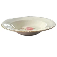 Homer Laughlin Vintage China Calirose Rim Soup Bowl by Cunningham & Pickett