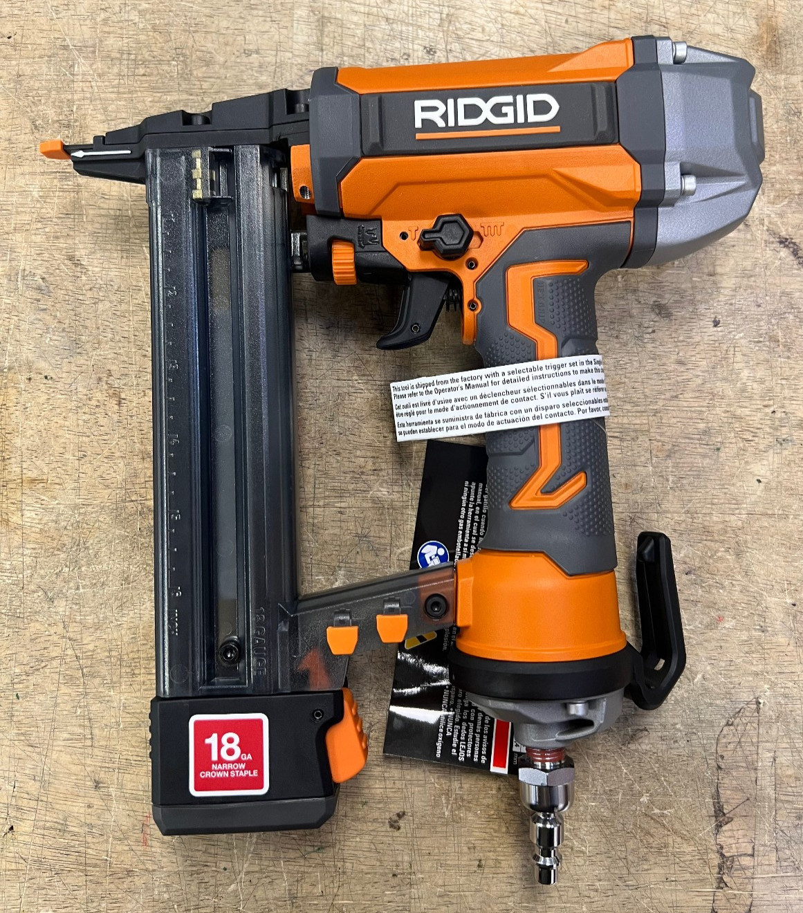 Ridgid 18 Gauge 1-1/2" Finish Stapler Pneumatic R150FSF3