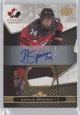 2018 Team Canada Juniors Premium Swatch 144/199 Natalie Spooner #64 Auto 0y85