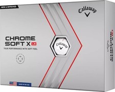 NEW Callaway Chrome Soft X LS Golf Balls 6 Dozen - White