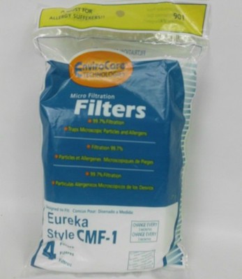 Envirocare Eureka CMF-1 Filter 901 Pack of 4 Vacuum Filters New