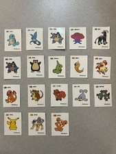 Korean Pokemon Sticker Set 18pcs Pikachu Snorlax Blastoise Rare Korea Exclusive