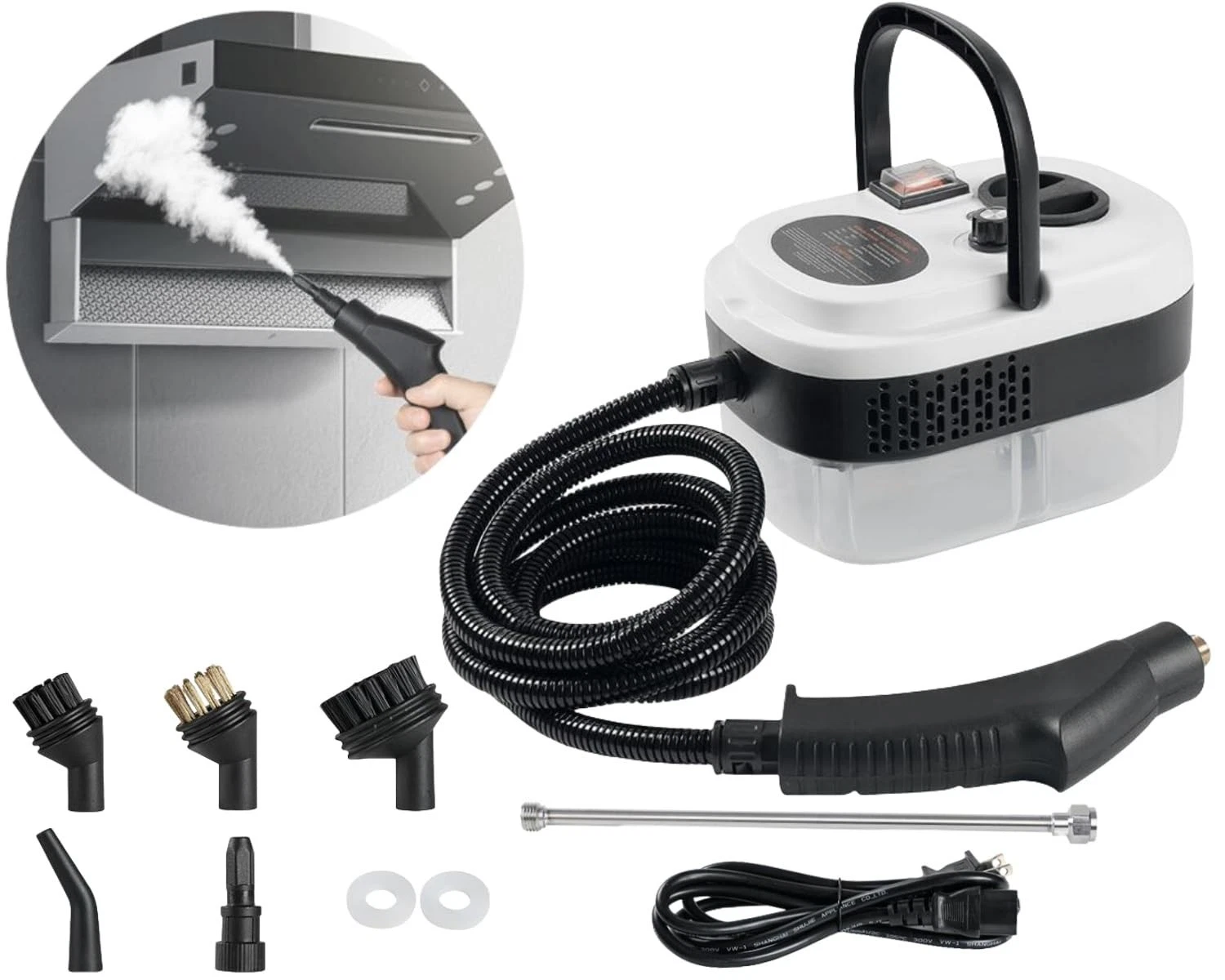 7 in 1 Steam Cleaner 2500W High Pressure Steamer for Cleaning, Car Steamer Ha...