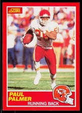 Paul Palmer, 1989 Score, #175, Kansas City Chiefs