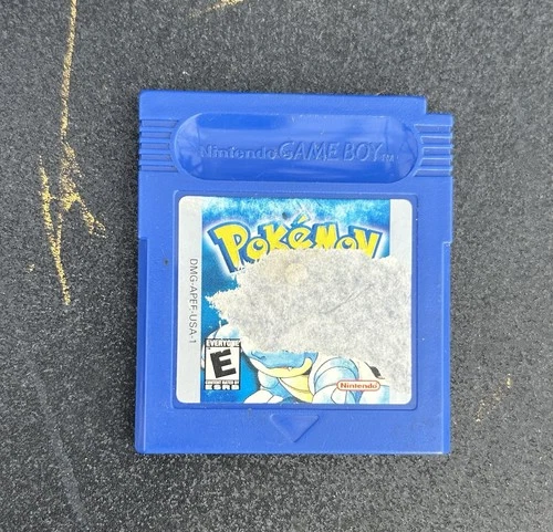 Pokemon Blue Version GameBoy Cartridge Authentic Tested Working Saves