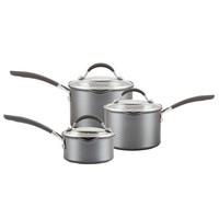 Circulon Kochtopf Set Extreme Antihaft Aluminium Induktion Stieltopf Deckel 3Tlg