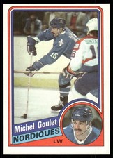 1984-85 Topps Michel Goulet #129 Quebec Nordiques
