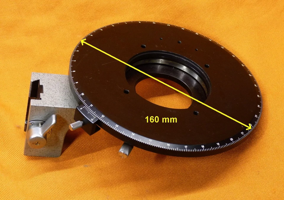 Zeiss West Mikroskop: Anklemmbarer Tischträger + Pol - Drehtisch für Stemi III - Bild 2 von 4