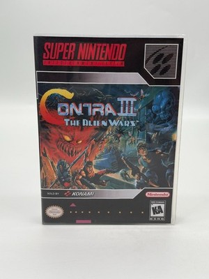 Contra III The Alien Wars Super Nintendo SNES NTSC-U/C Modul + Anleitung Gut