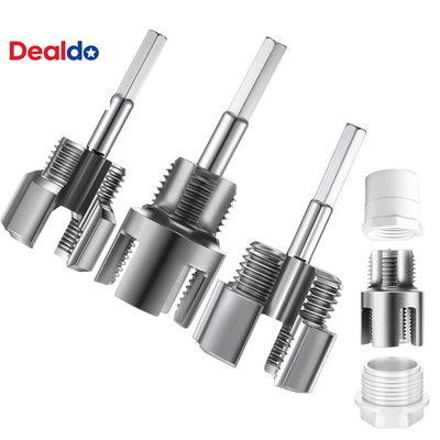 3 Pcs Pipe Thread Cutting Tool, Integrated Internal & External Pipe Threading To