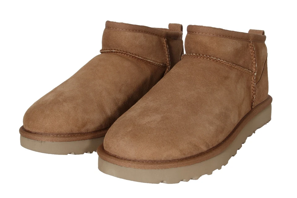 UGG Classic Ultra Mini 女式靴子 | 颜色:栗色 | 款式 1116109-CHE — 第 2/4 张图片