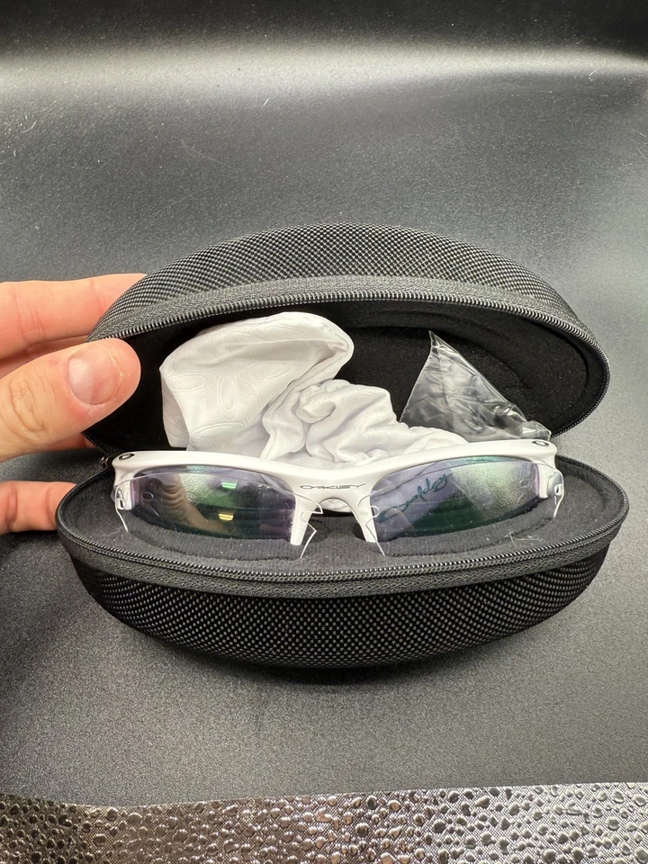Oakley Fast Jacket XL Polished White w/Jade Iridium Lenses  - Image 2 of 4